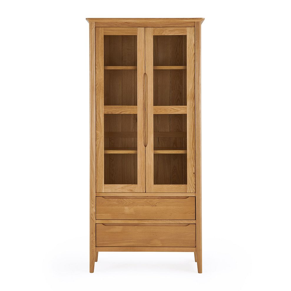 Copenhagen Natural Solid Oak Display Cabinet 3