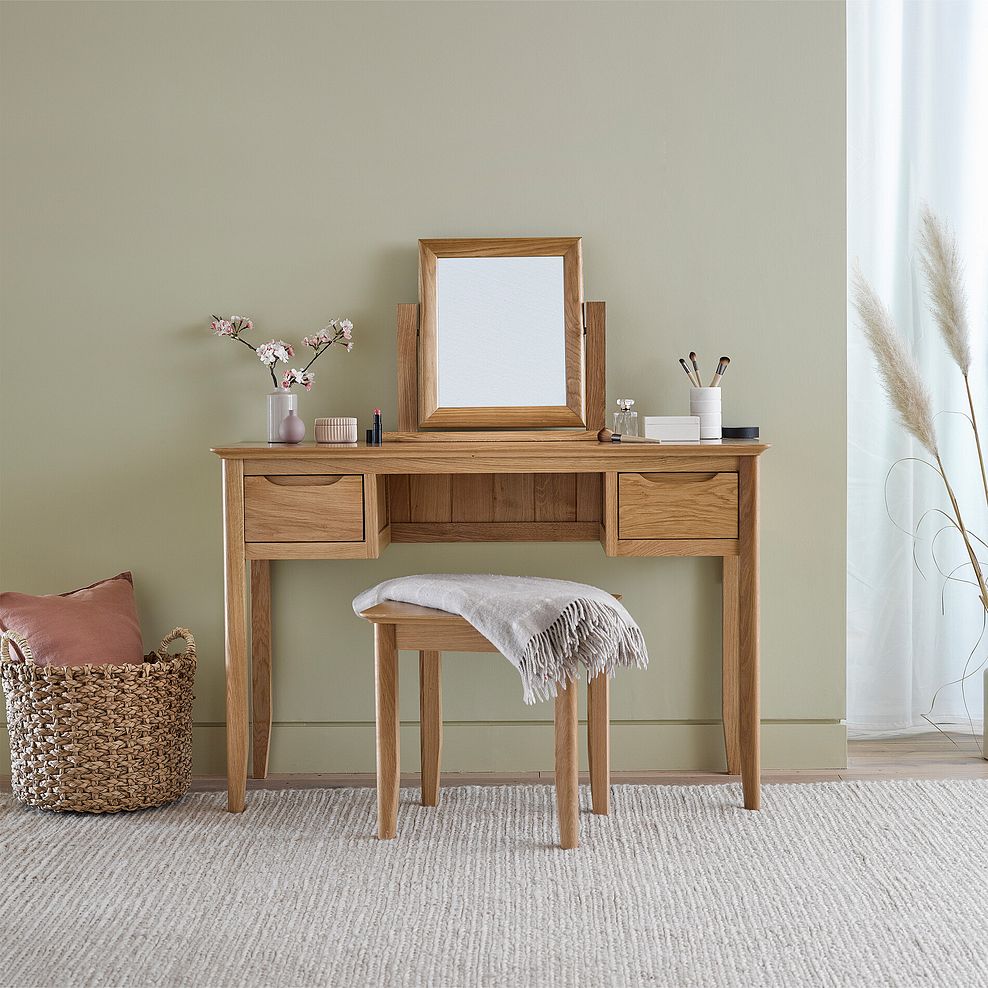 Copenhagen Natural Solid Oak Dressing Table 1