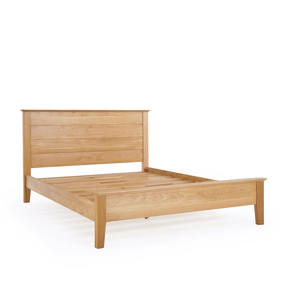 Copenhagen Natural Solid Oak King-Size Bed 2