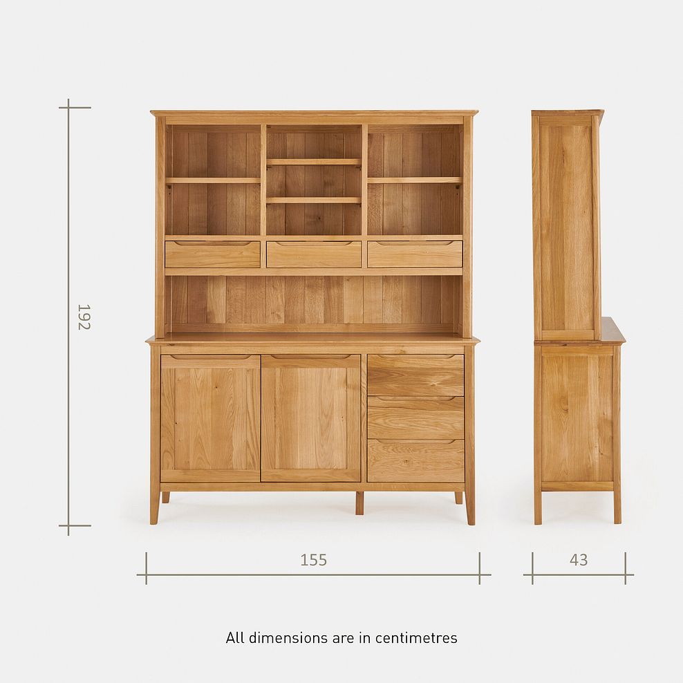 Copenhagen Natural Solid Oak Large Dresser 9