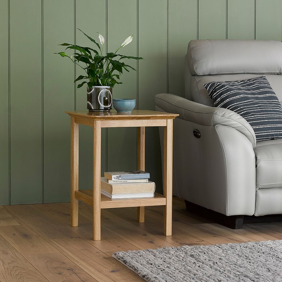 Copenhagen Natural Solid Oak Side Table 1