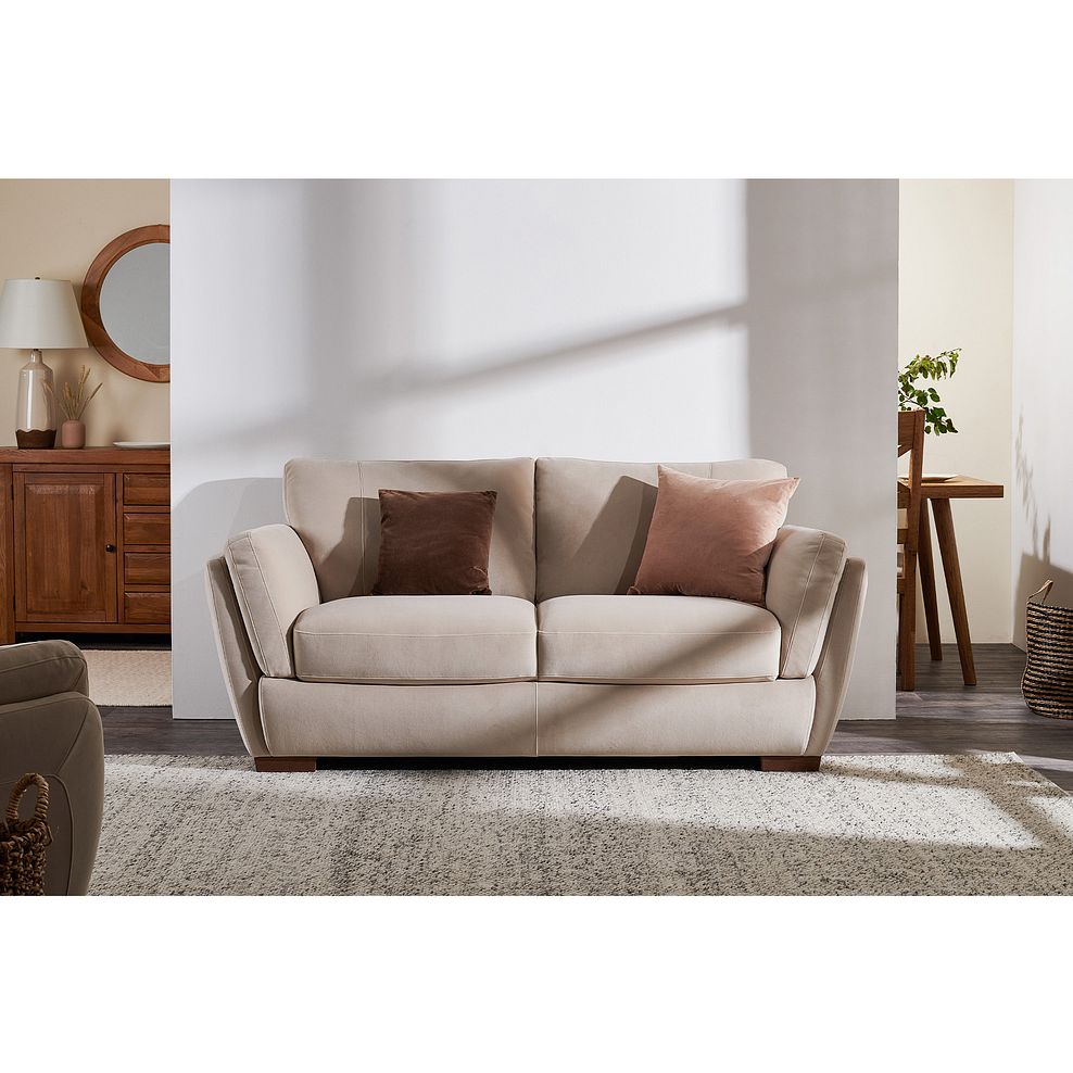 Cortesia 2 Seater Sofa in Beige Fabric 2