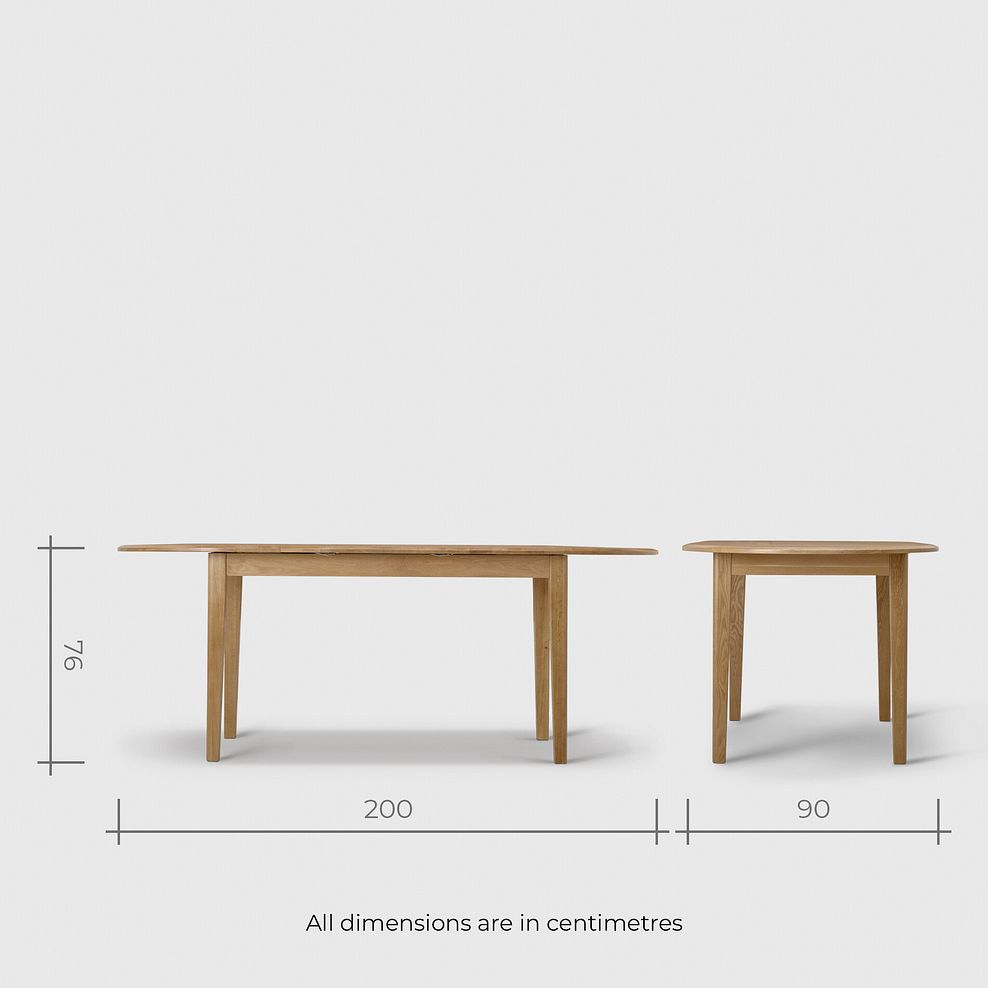 Corton Extending Dining Table With 4 Linear Natural Chairs in Dappled Beige and 1 Oaklee Bench 8