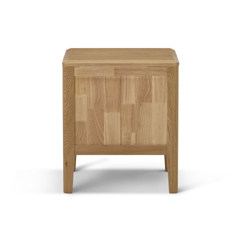 Corton Natural Oak 2 Drawer Bedside Table 7