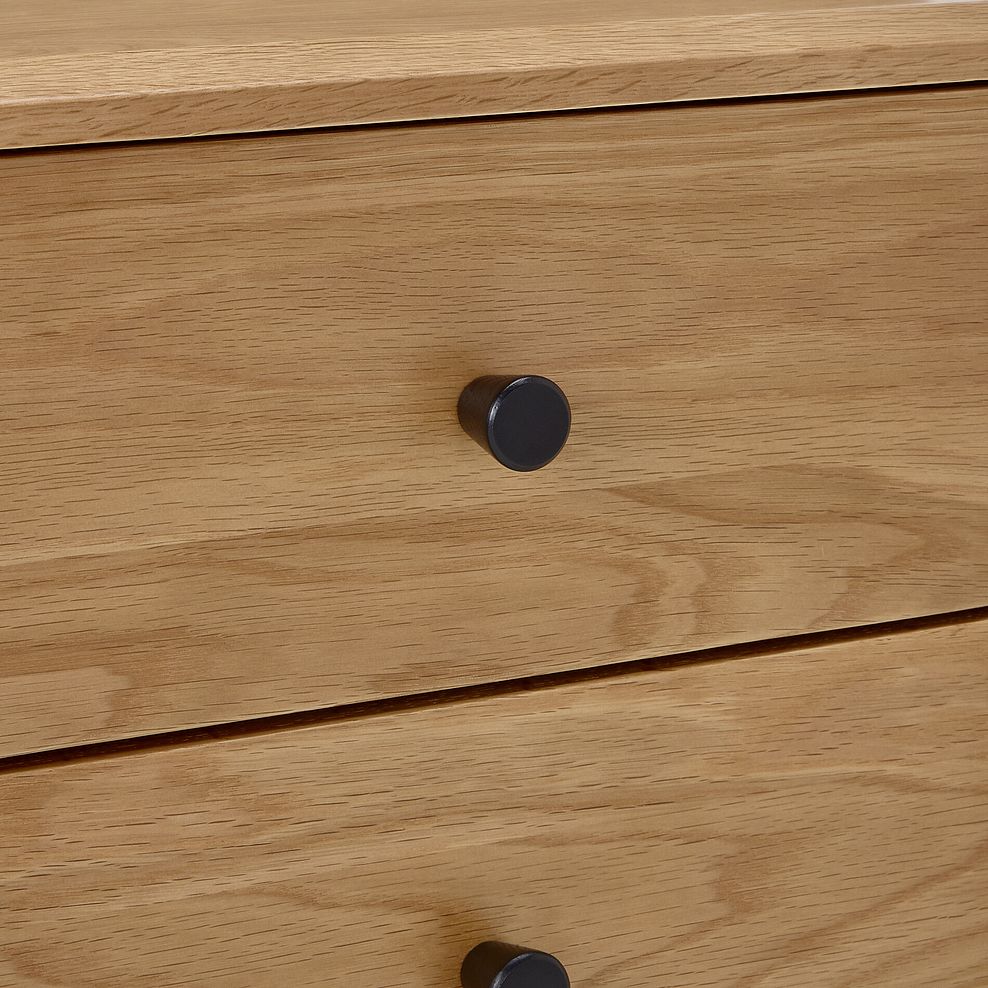 Corton Natural Oak 2 Drawer Bedside Table 9