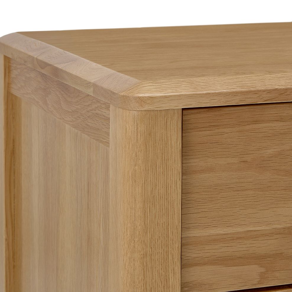 Corton Natural Oak 2 Drawer Bedside Table 8