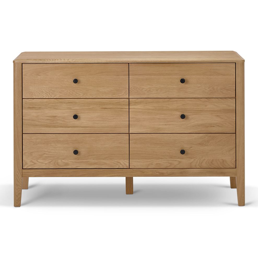 Corton Natural Oak 3+3 Chest of Drawers 4