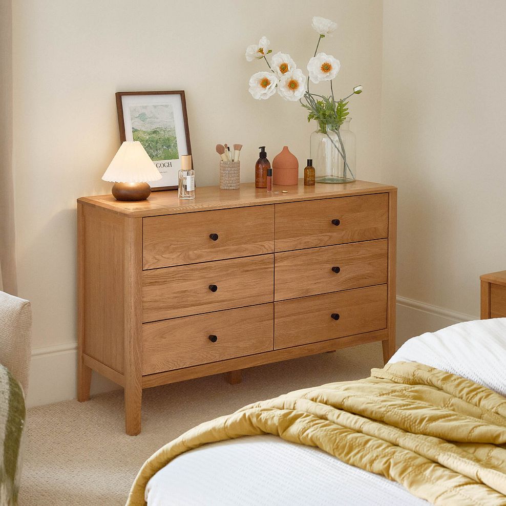 Corton Natural Oak 3+3 Chest of Drawers 1