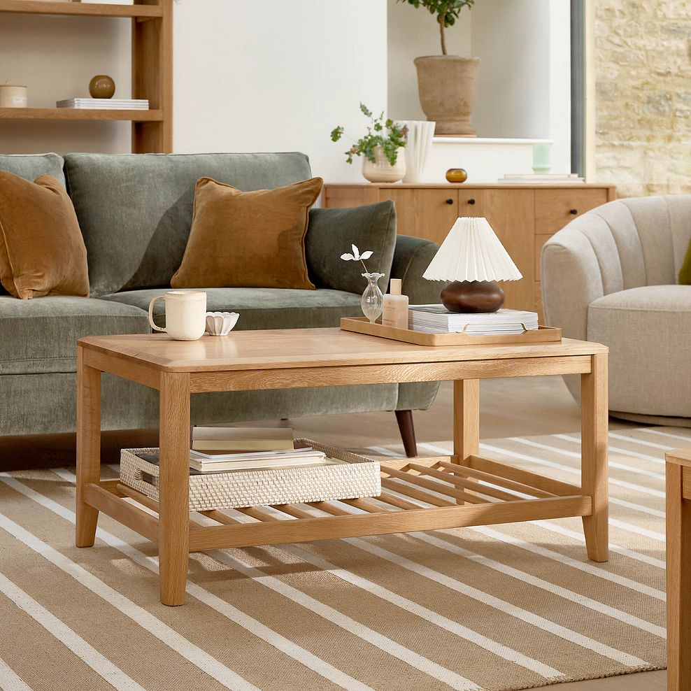 Corton Natural Oak Coffee Table 1