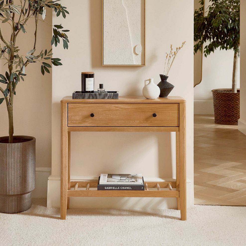 Corton Natural Oak Console Table 2