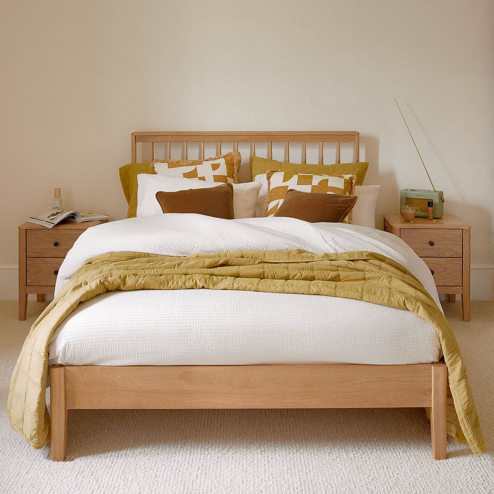 Corton Natural Oak Double Bed 2