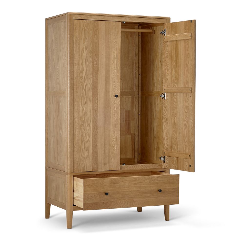 Corton Natural Oak Double Wardrobe 7