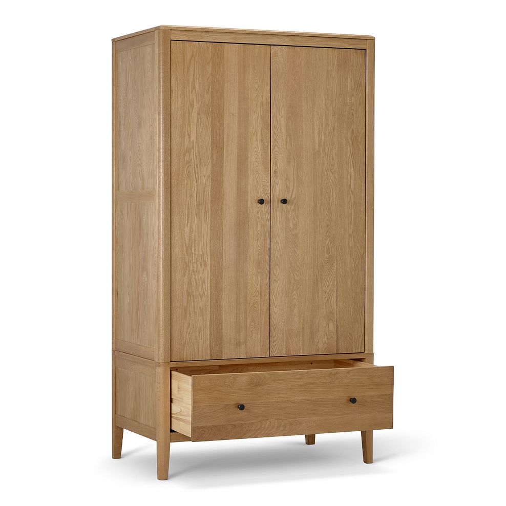 Corton Natural Oak Double Wardrobe 9