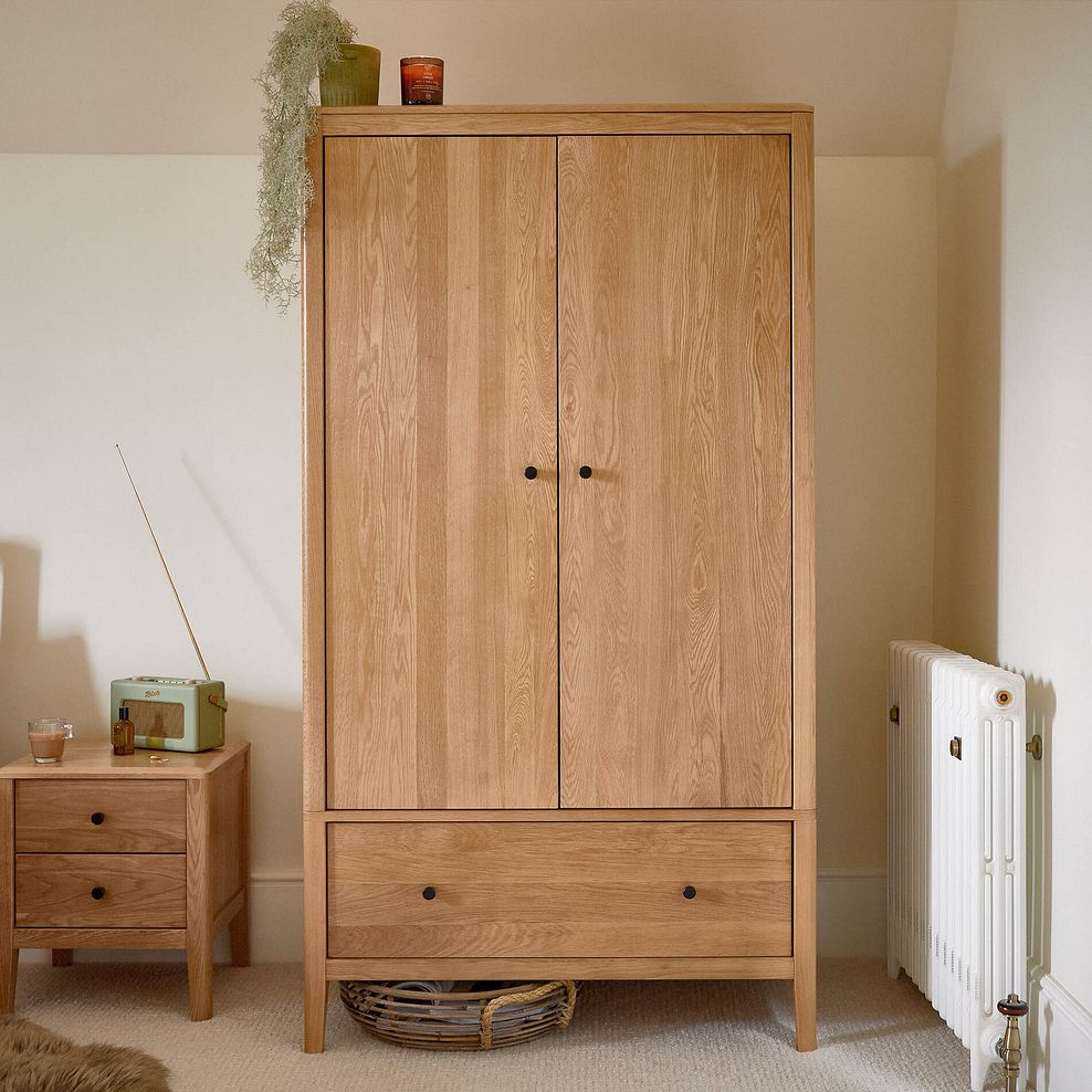 Corton Natural Oak Double Wardrobe 3
