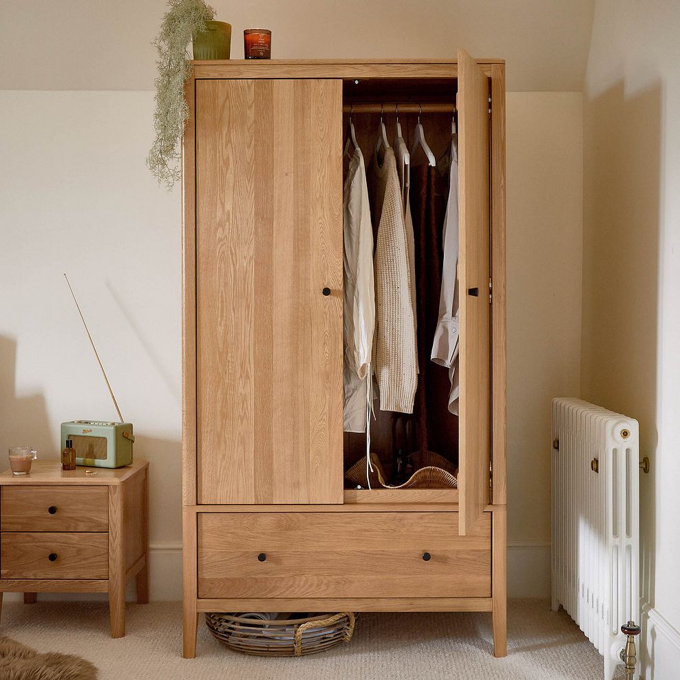 Corton Natural Oak Double Wardrobe 4