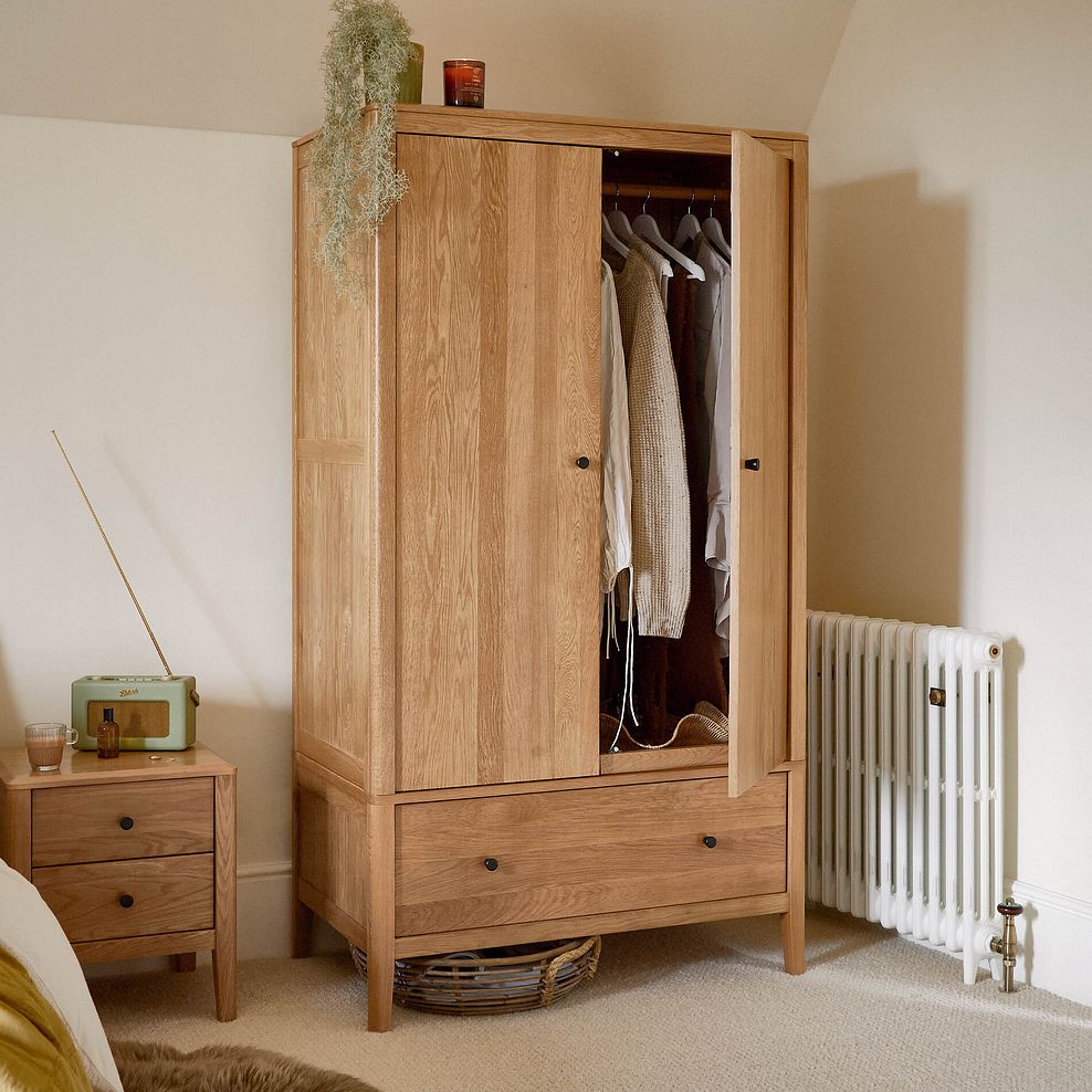 Corton Natural Oak Double Wardrobe 2