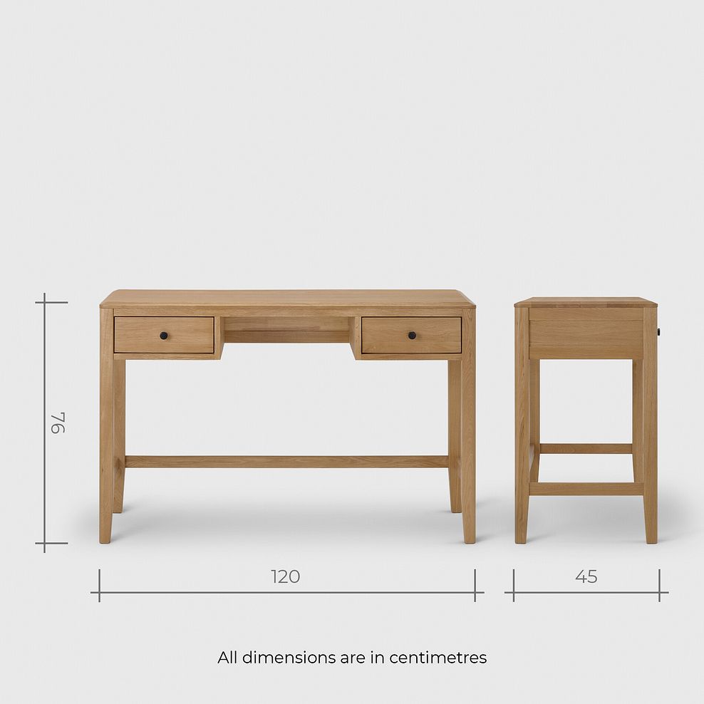 Corton Natural Oak Dressing Table 12