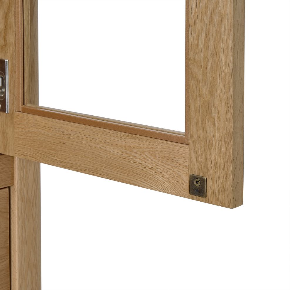 Corton Natural Oak Glazed Display Cabinet 19