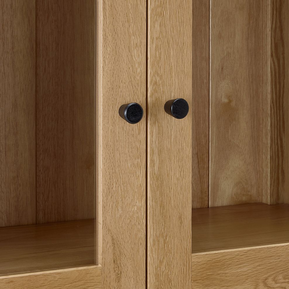 Corton Natural Oak Glazed Display Cabinet 15