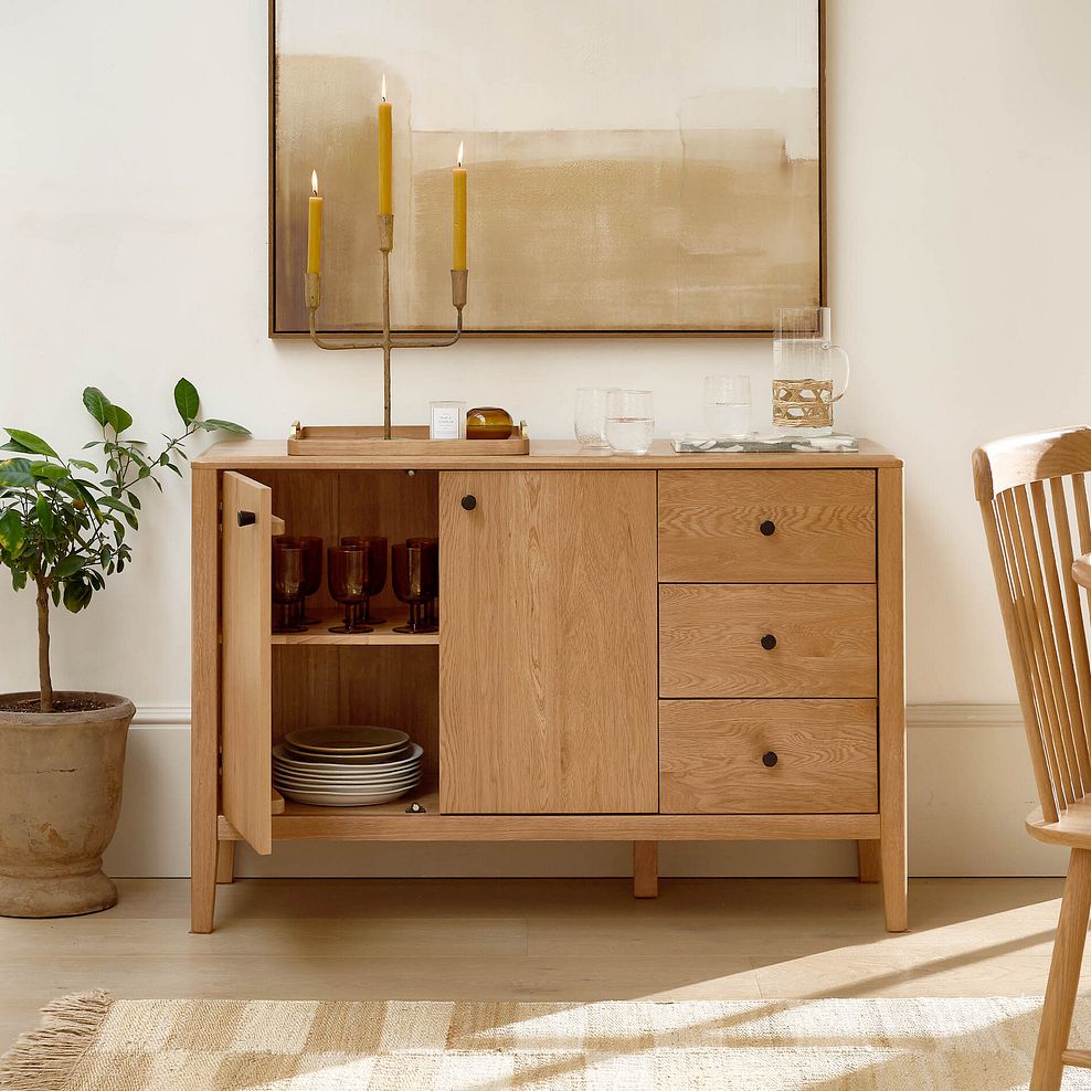 Corton Natural Oak Large Sideboard 4