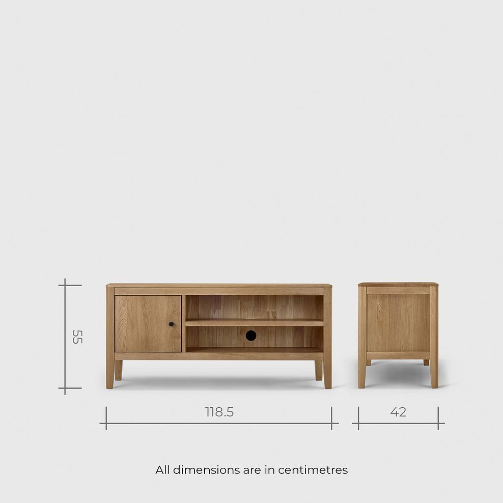 Corton Natural Oak Large TV Unit 16