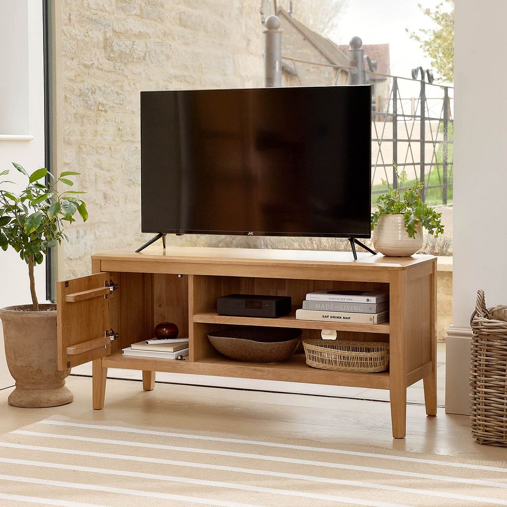 Corton Natural Oak Large TV Unit 2