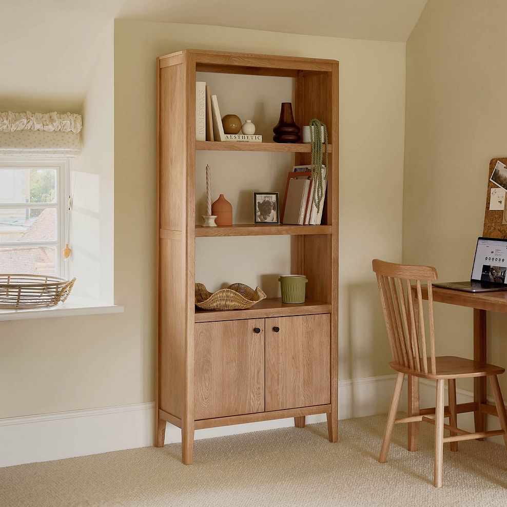 Corton Natural Oak Open Shelving Unit 1