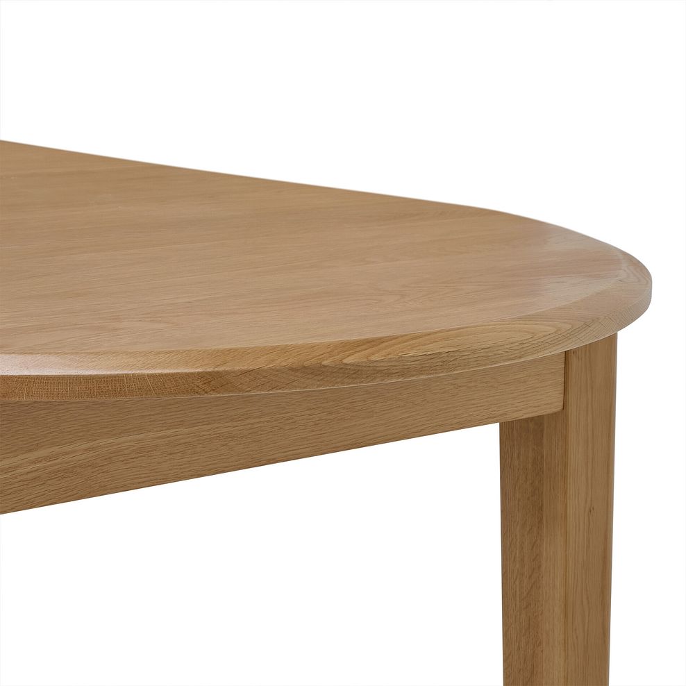 Corton Natural Oak Oval Extending Dining Table 160-200cm + 8 Kingham Natural Oak Spindle Chair 8