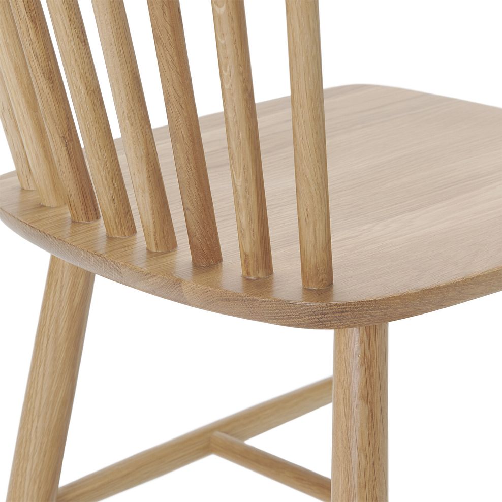 Corton Natural Oak Oval Extending Dining Table with 4 Chairs and 1 Bench 10