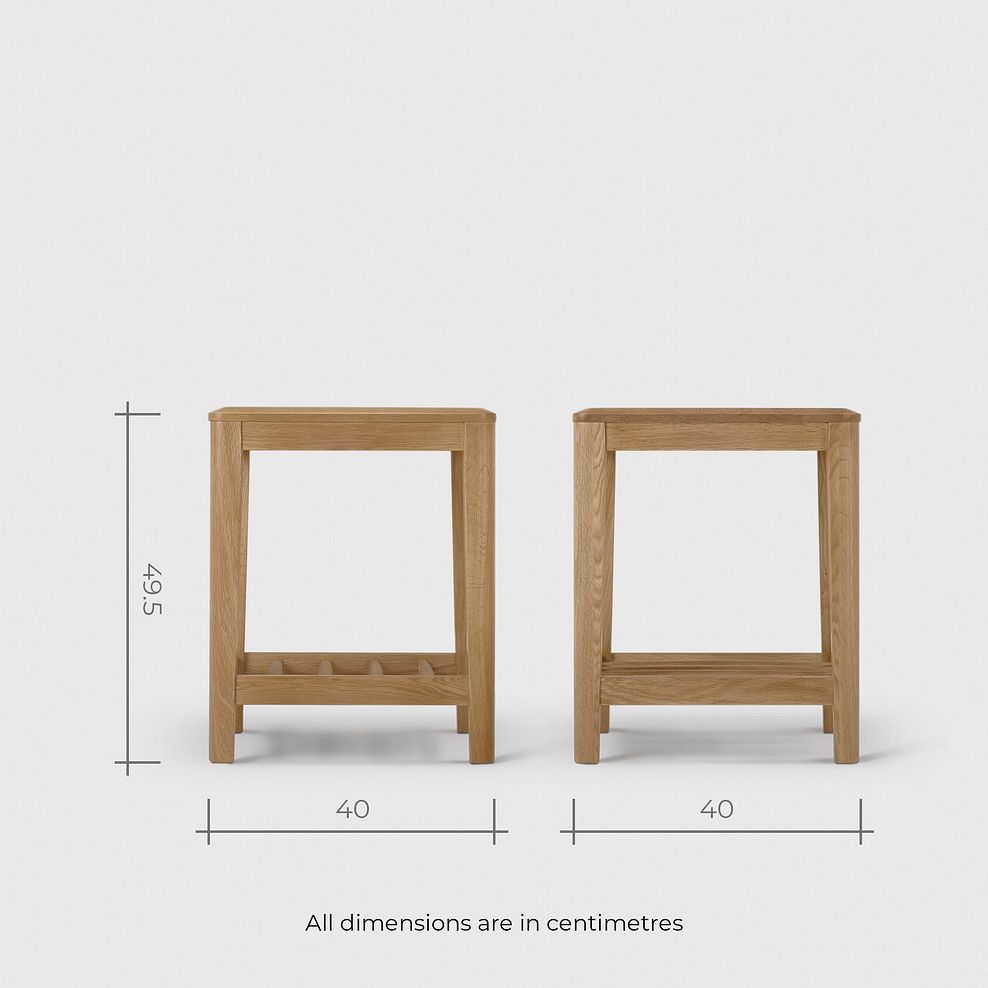 Corton Natural Oak Side Table 10