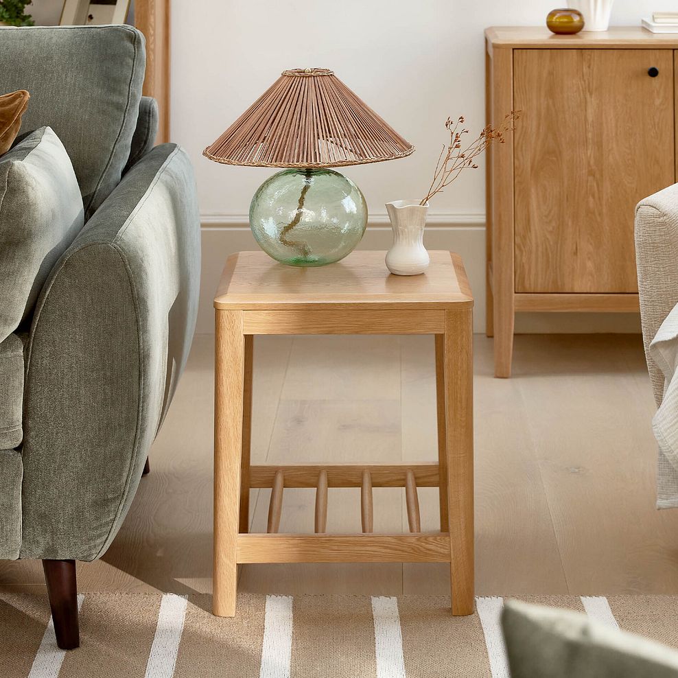 Corton Natural Oak Side Table 2