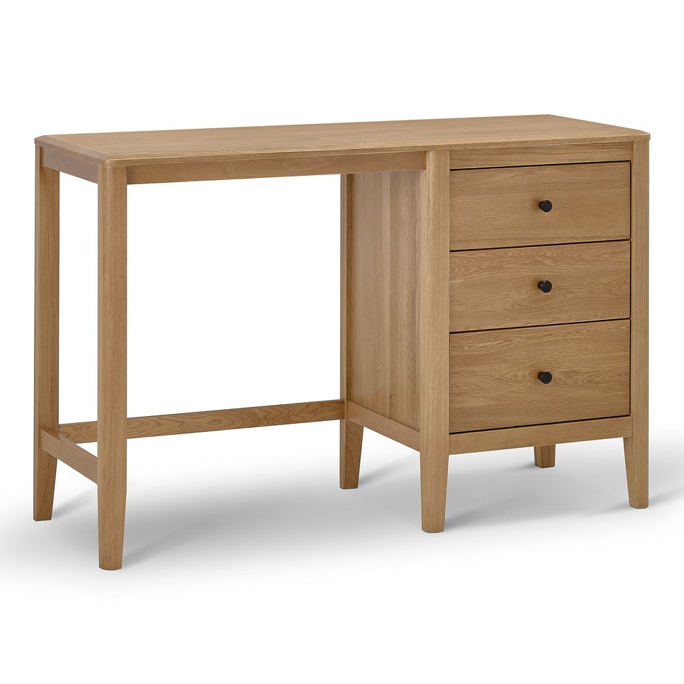 Corton Natural Oak Single Pedestal Desk 3