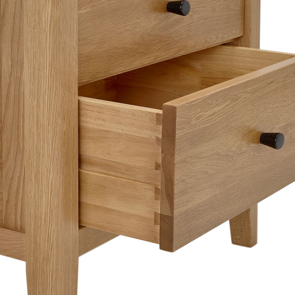 Corton Natural Oak Single Pedestal Desk 11
