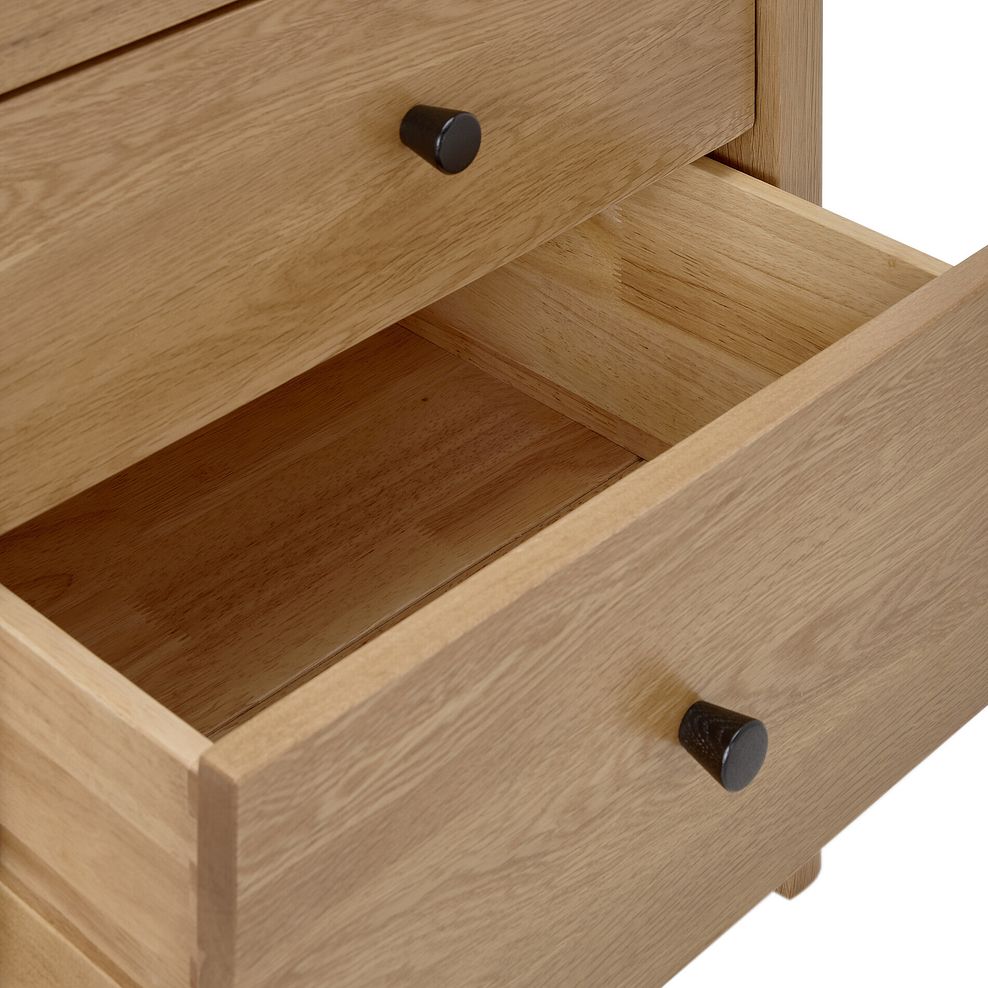 Corton Natural Oak Single Pedestal Desk 10