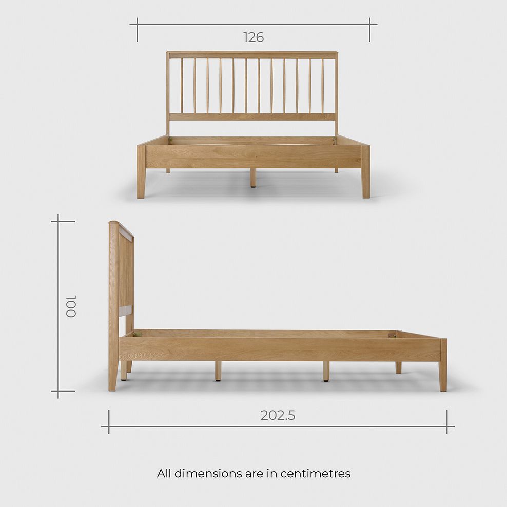 Corton Natural Oak Small Double Bed 12
