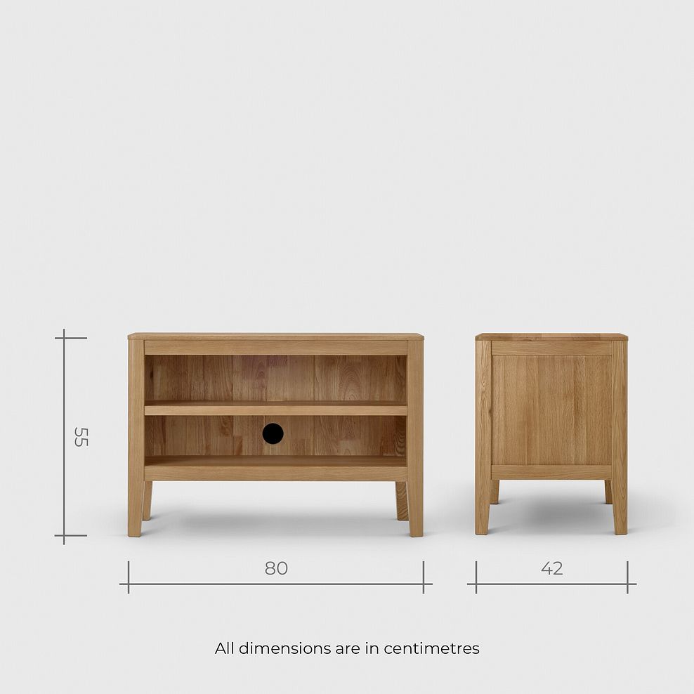 Corton Natural Oak Small TV Unit 11