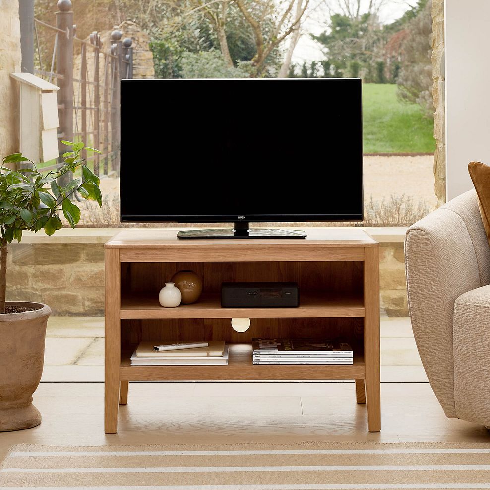 Corton Natural Oak Small TV Unit 2