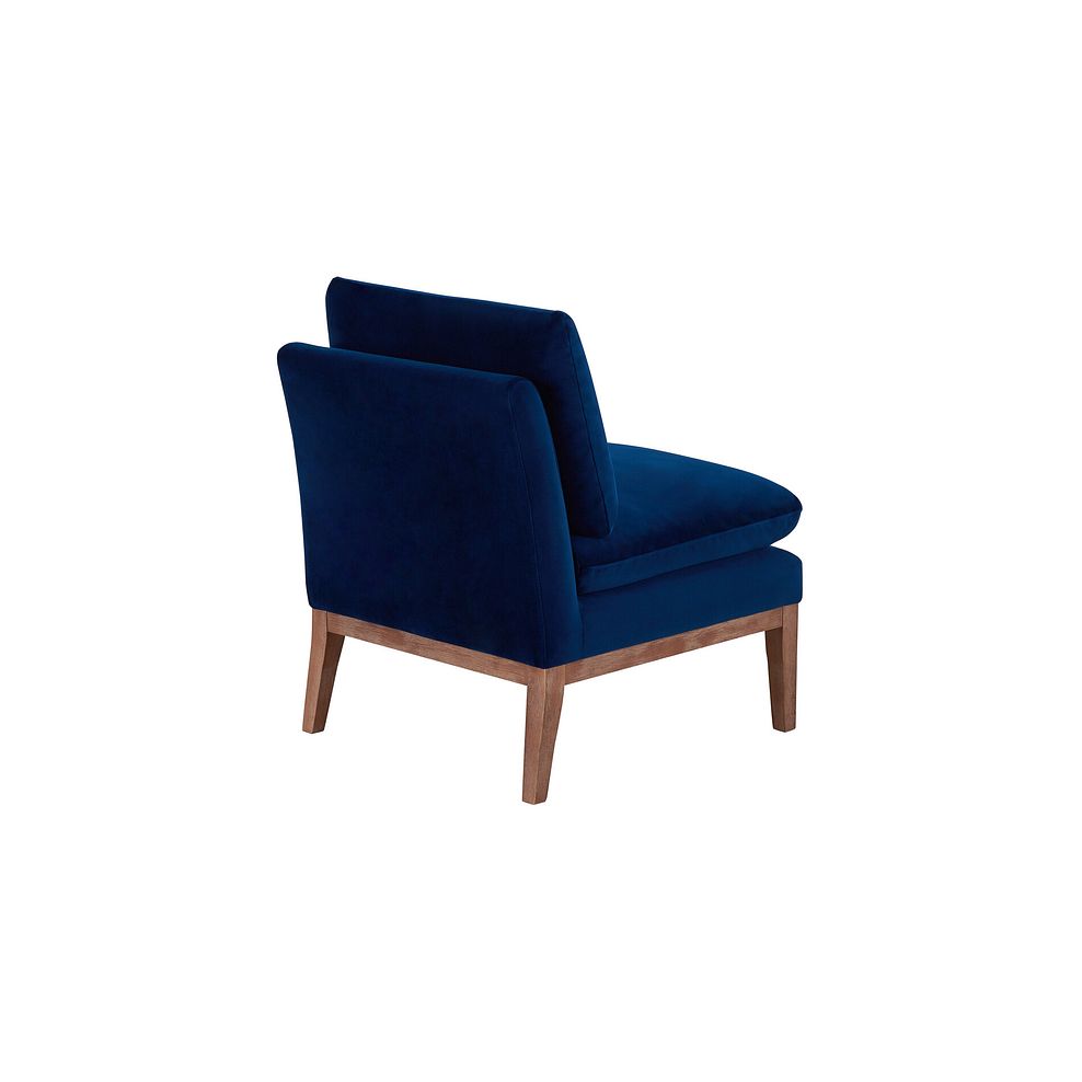 Cosmo Accent Chair in Navy Fabric 5