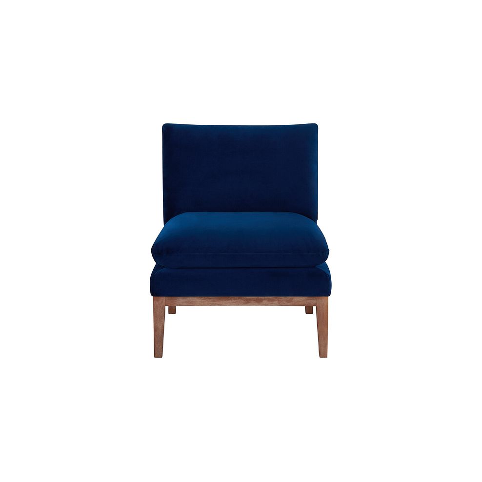 Cosmo Accent Chair in Navy Fabric 4
