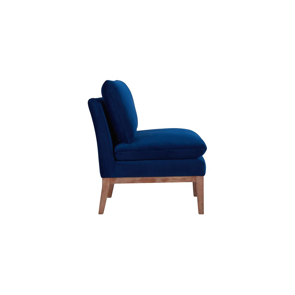 Cosmo Accent Chair in Navy Fabric 6