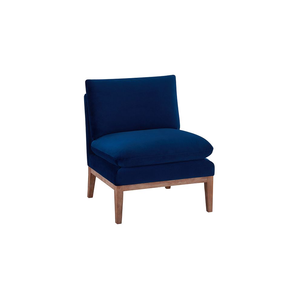 Cosmo Accent Chair in Navy Fabric 3