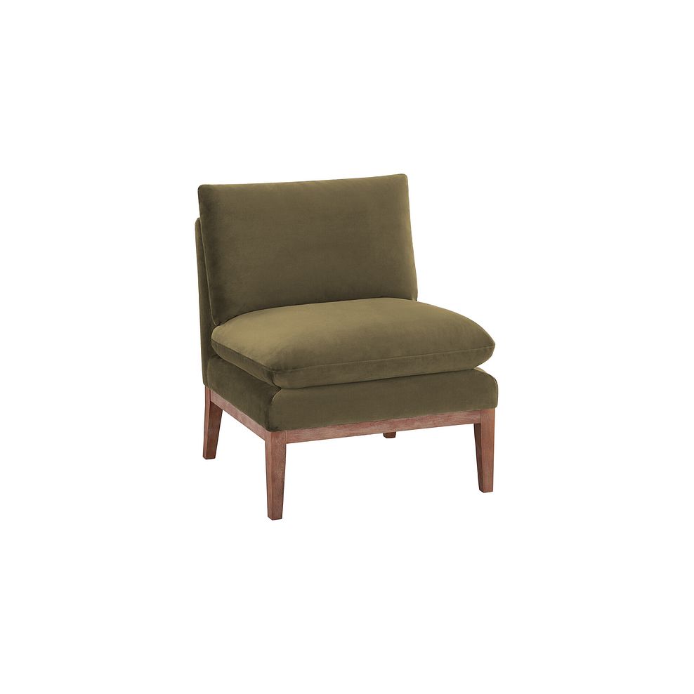 Cosmo Accent Chair in Green Fabric 2