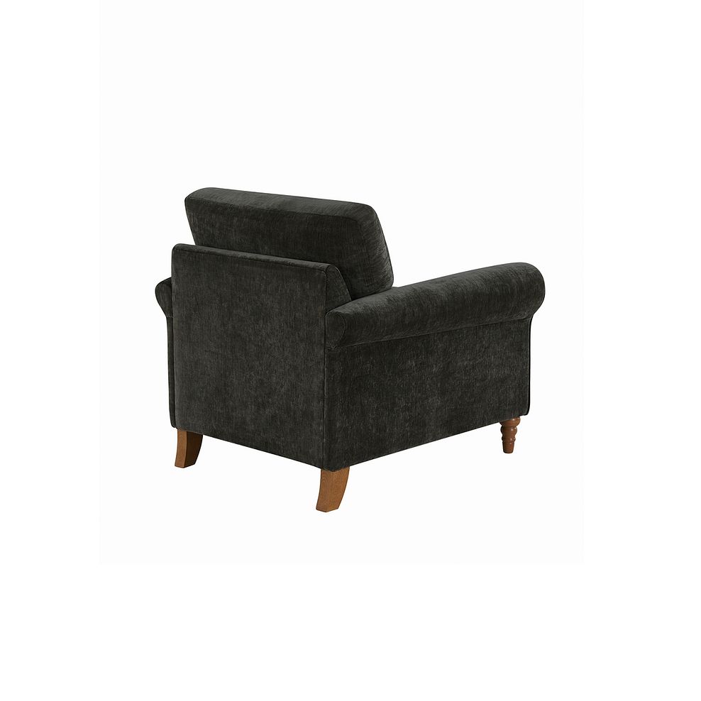 Bramble Country Style Armchair in Pellier Thyme with Carbon Scatters 3