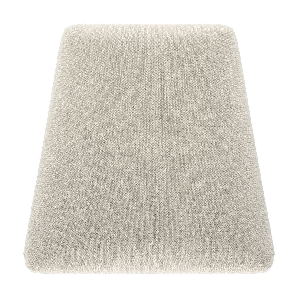 Cross Back Natural Solid Oak Chair with Verona Cream Fabric Seat 6