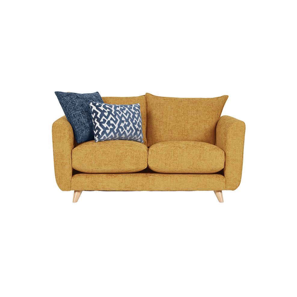 Dalby 2 Seater Sofa in Gold Fabric 4