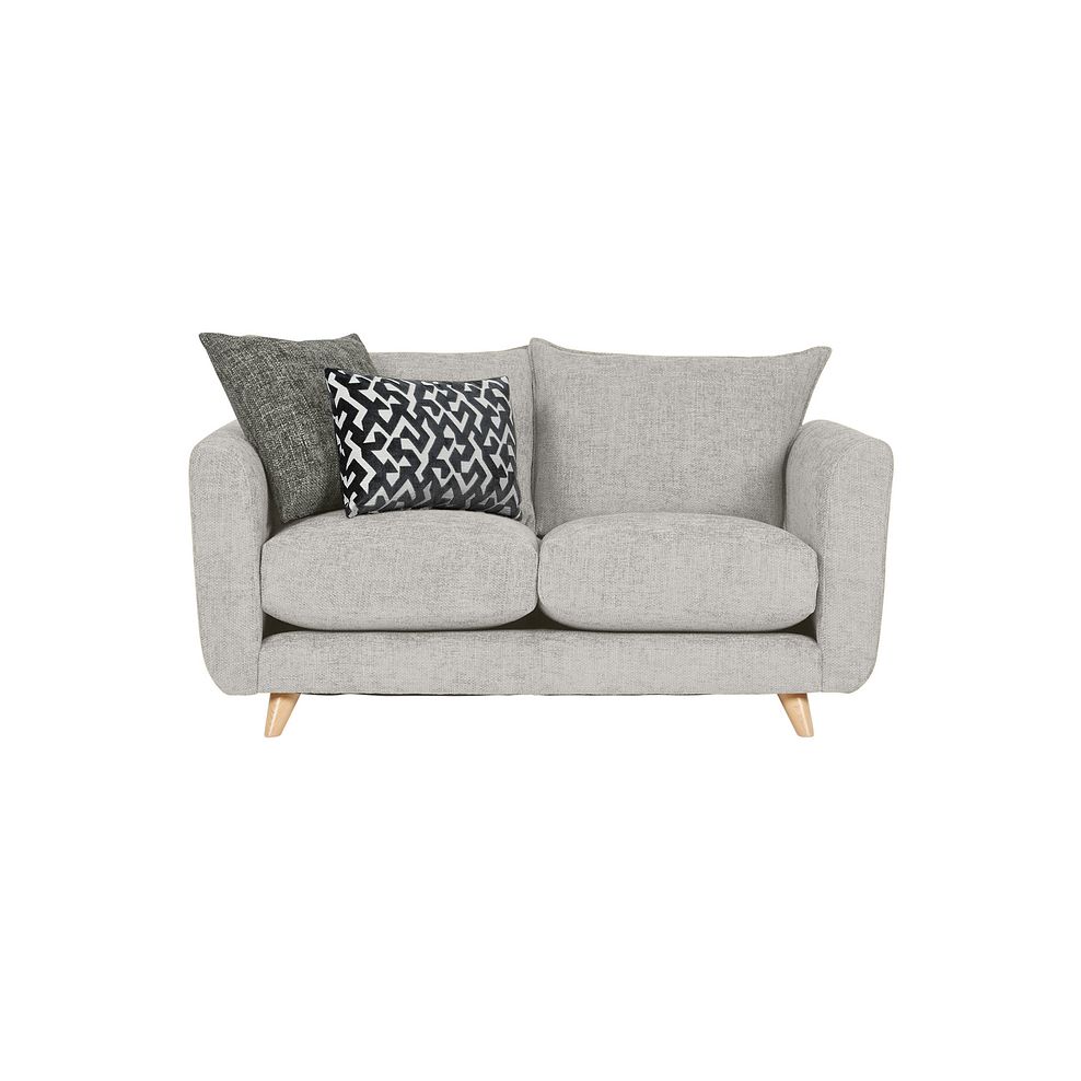 Dalby 2 Seater Sofa in Silver Fabric 2