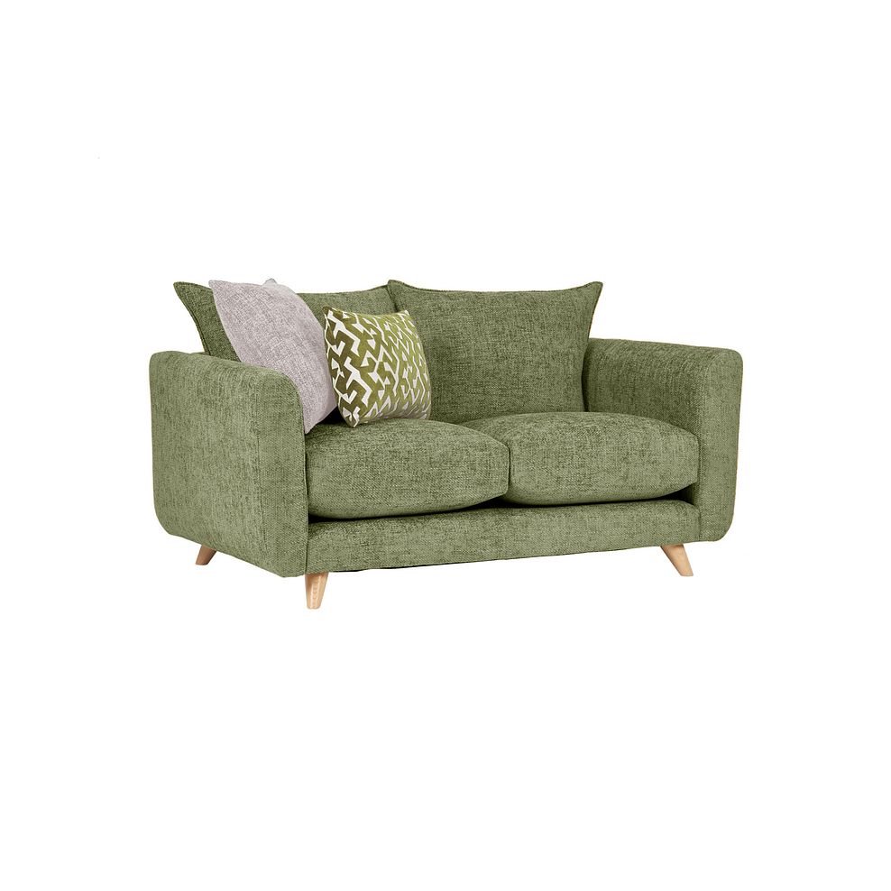 Dalby 2 Seater Sofa in Olive Fabric 1