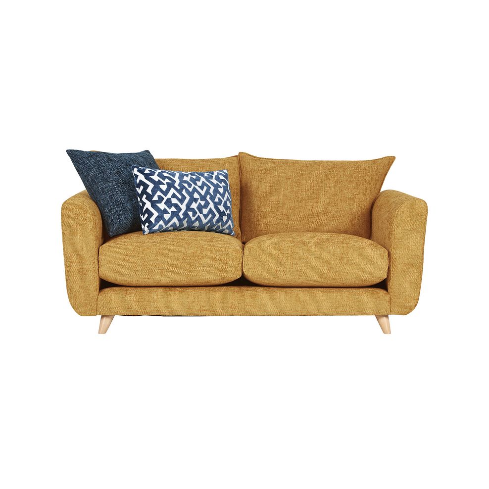 Dalby 3 Seater Sofa in Gold Fabric 2