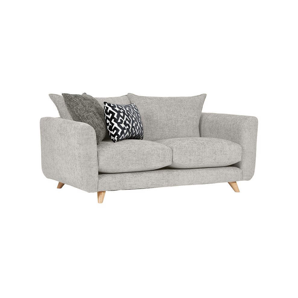 Dalby 3 Seater Sofa in Silver Fabric 1