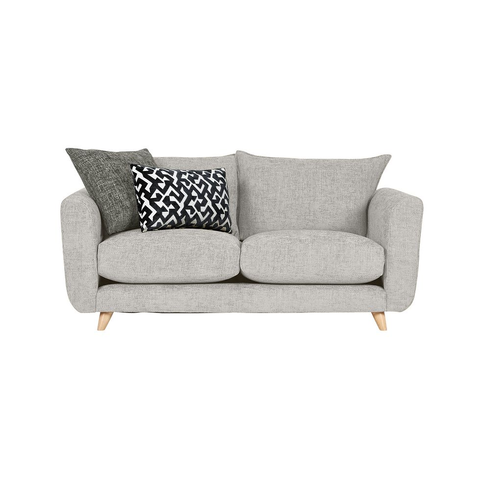 Dalby 3 Seater Sofa in Silver Fabric 2
